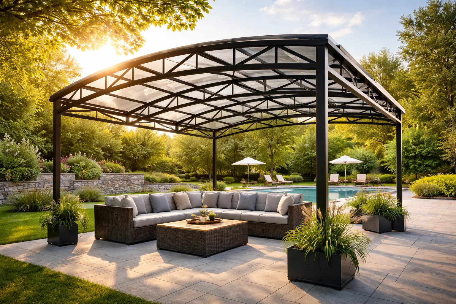 Метални ферми за навеси 01