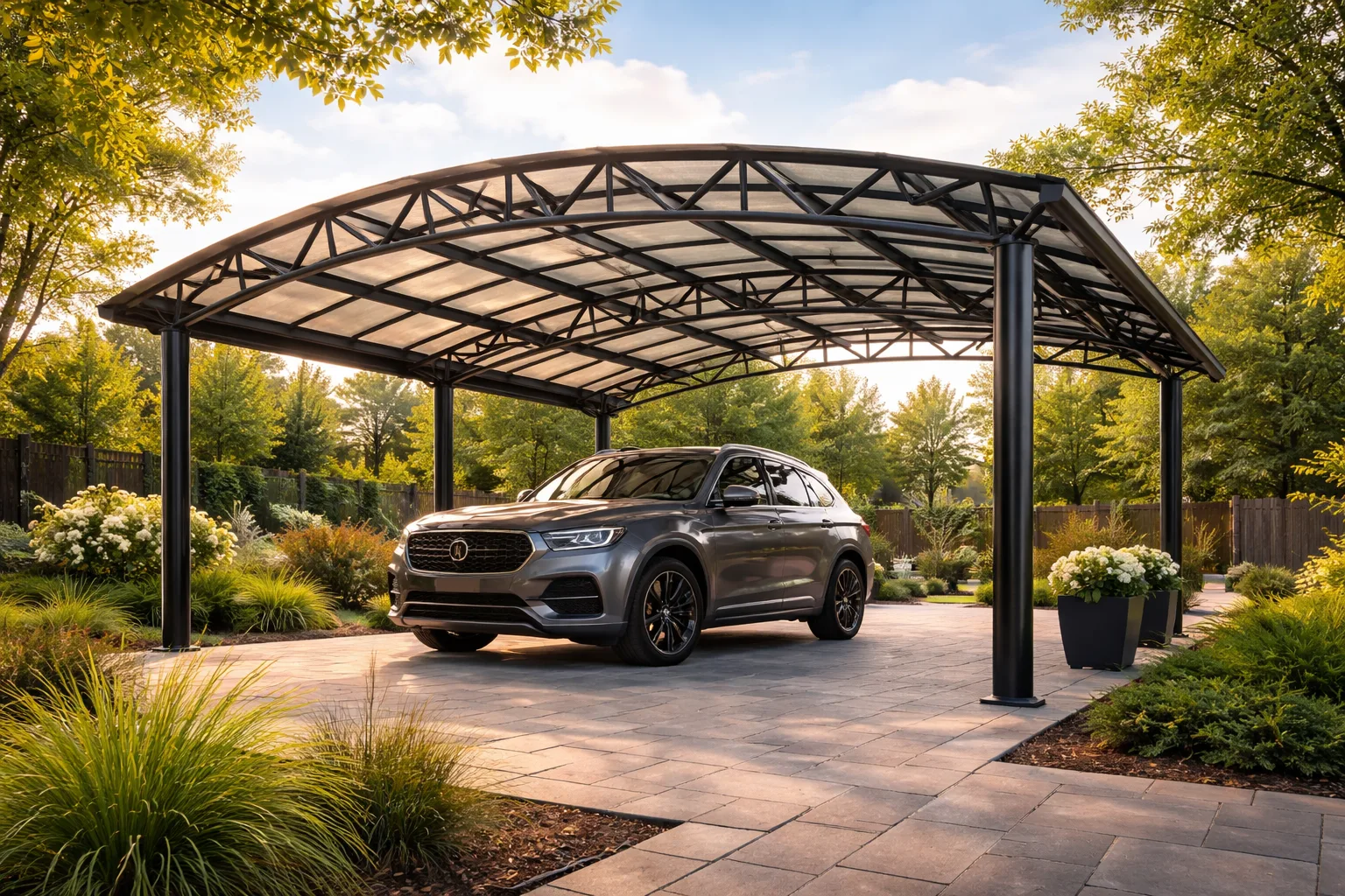 Метални ферми за навеси 02