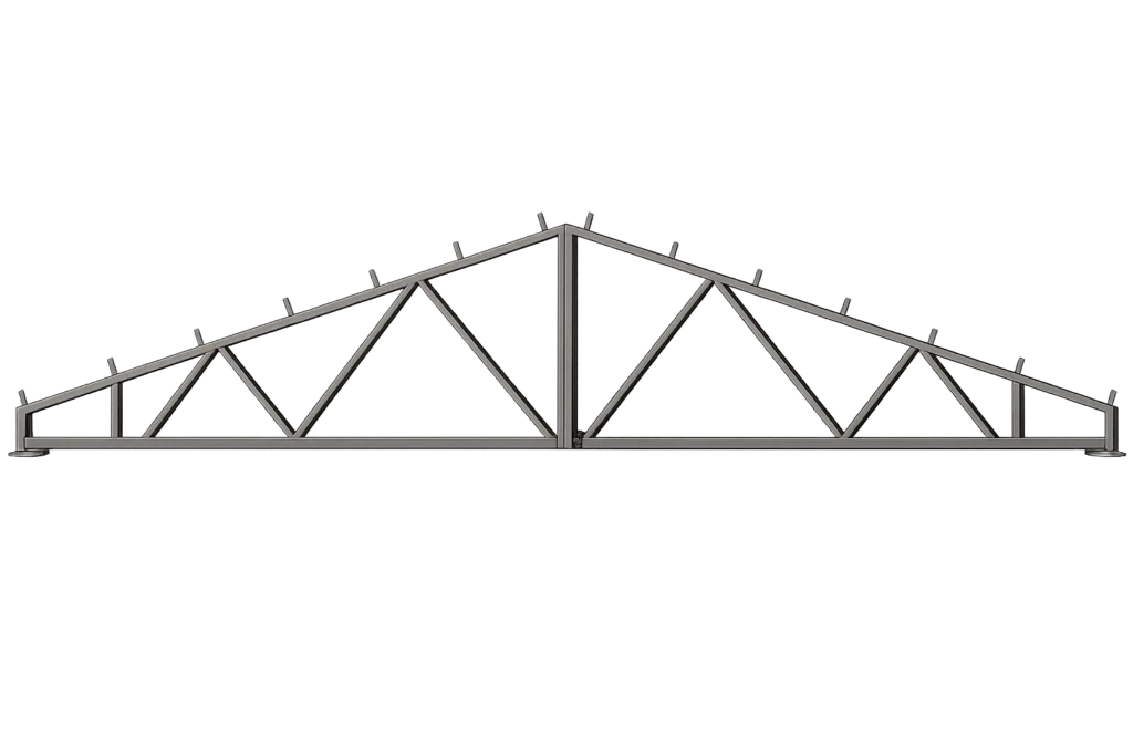 Метална ферма за навес, триъгълна