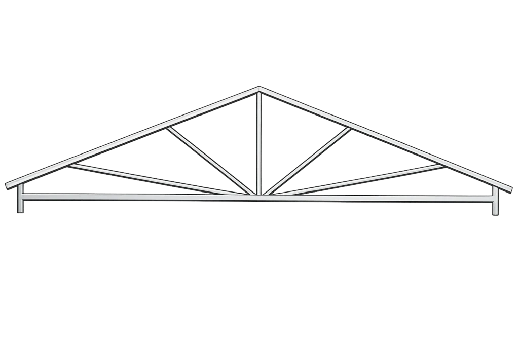 Метална ферма за навес, триъгълна