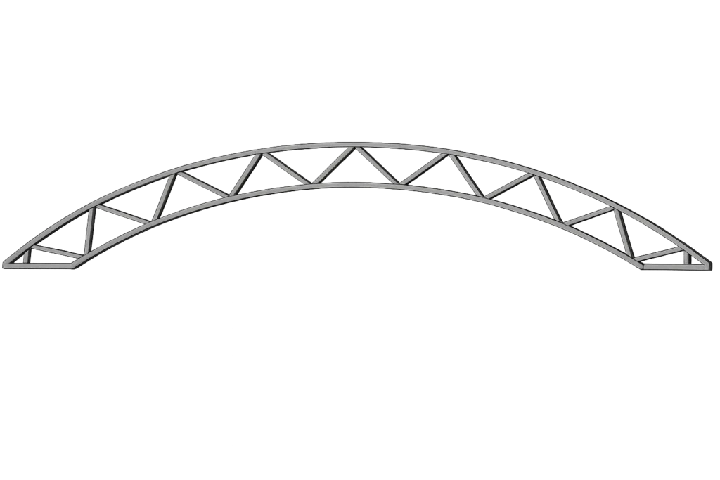 Метална ферма за навес, аркова