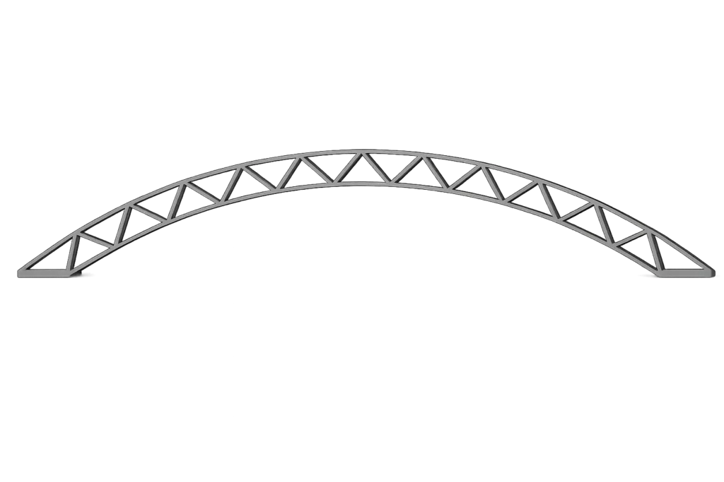 Метална ферма за навес, аркова