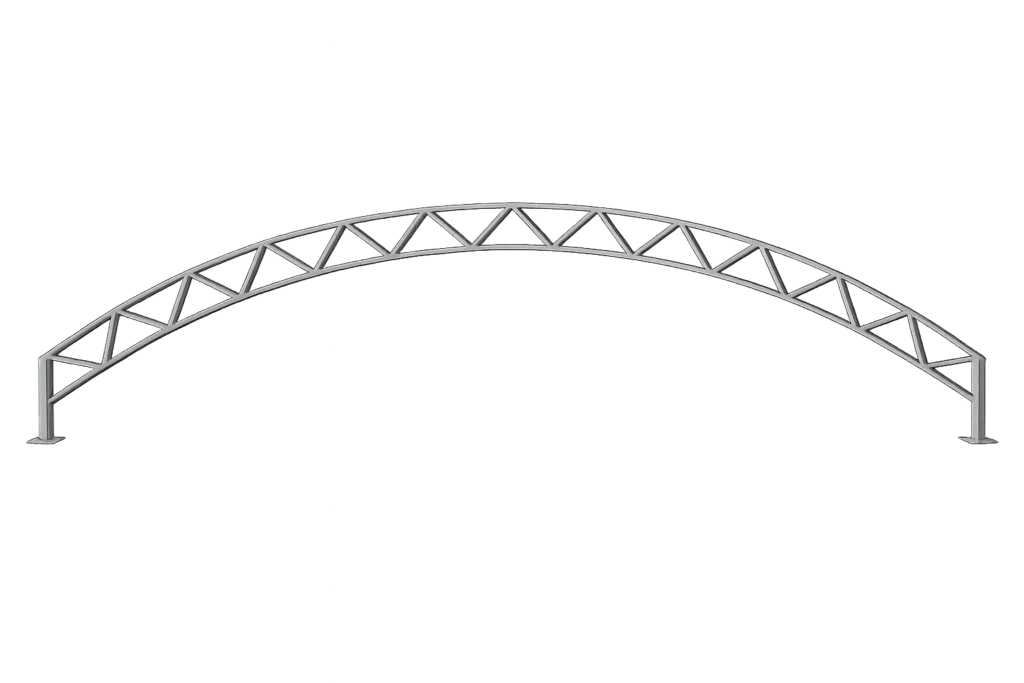 Метална ферма за навес, аркова