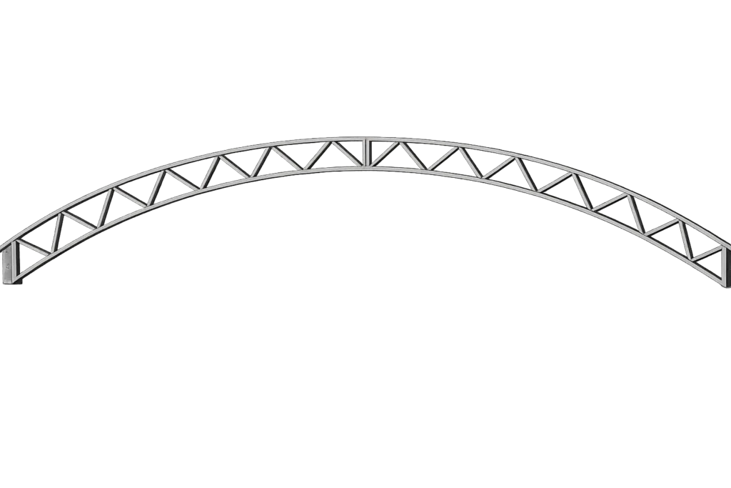 Метална ферма за навес, аркова