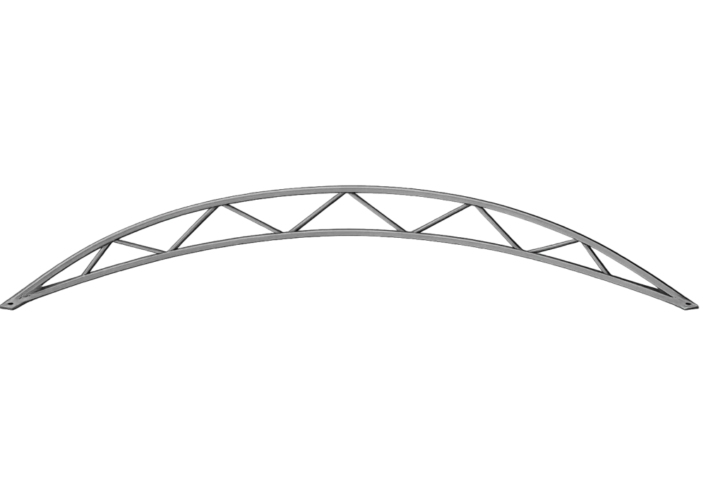Метална ферма за навес, аркова
